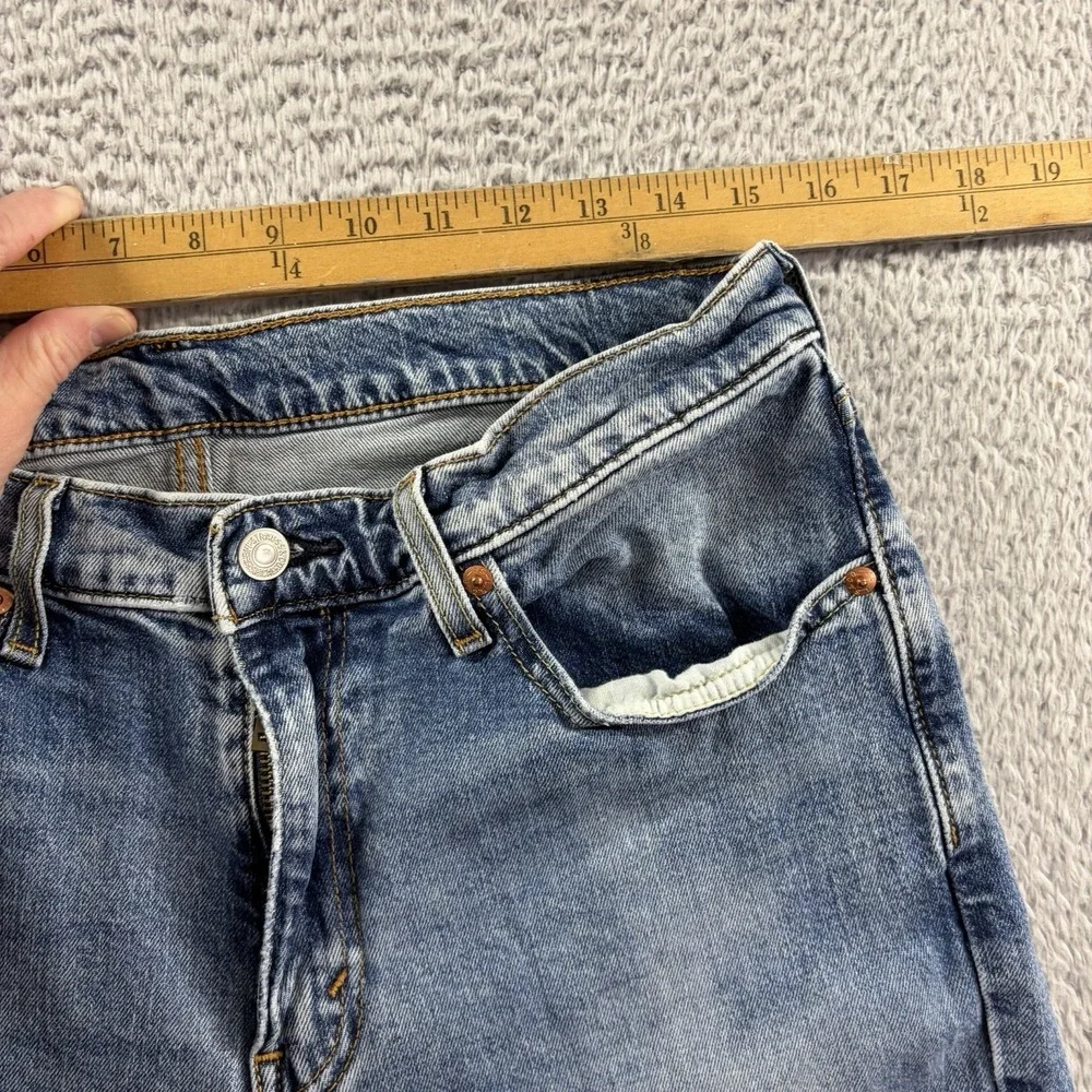 Levi 514 Jeans Mens 32x34 (Fits 30x31) Light Wash Faded Original Straight
